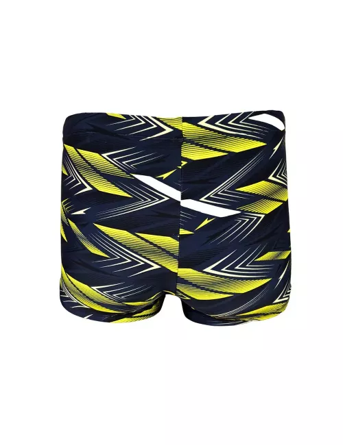 Boxer de bain homme motif flèches jaune et noir – tailles 1 à 6