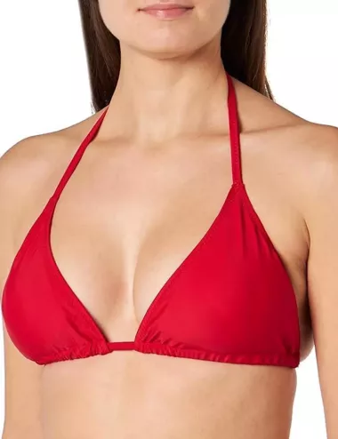 Bikini rouge haut triangle et culotte brésilienne - taille 34 à 46