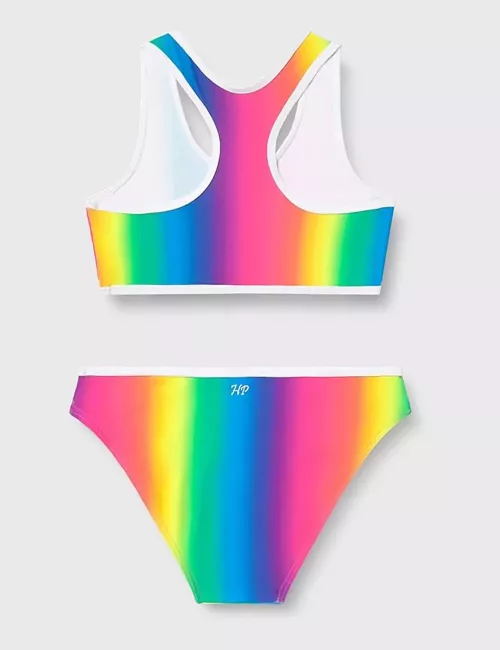 Maillot 2 pièces fille brassière et culotte arc en ciel – du 6 au 16 ans