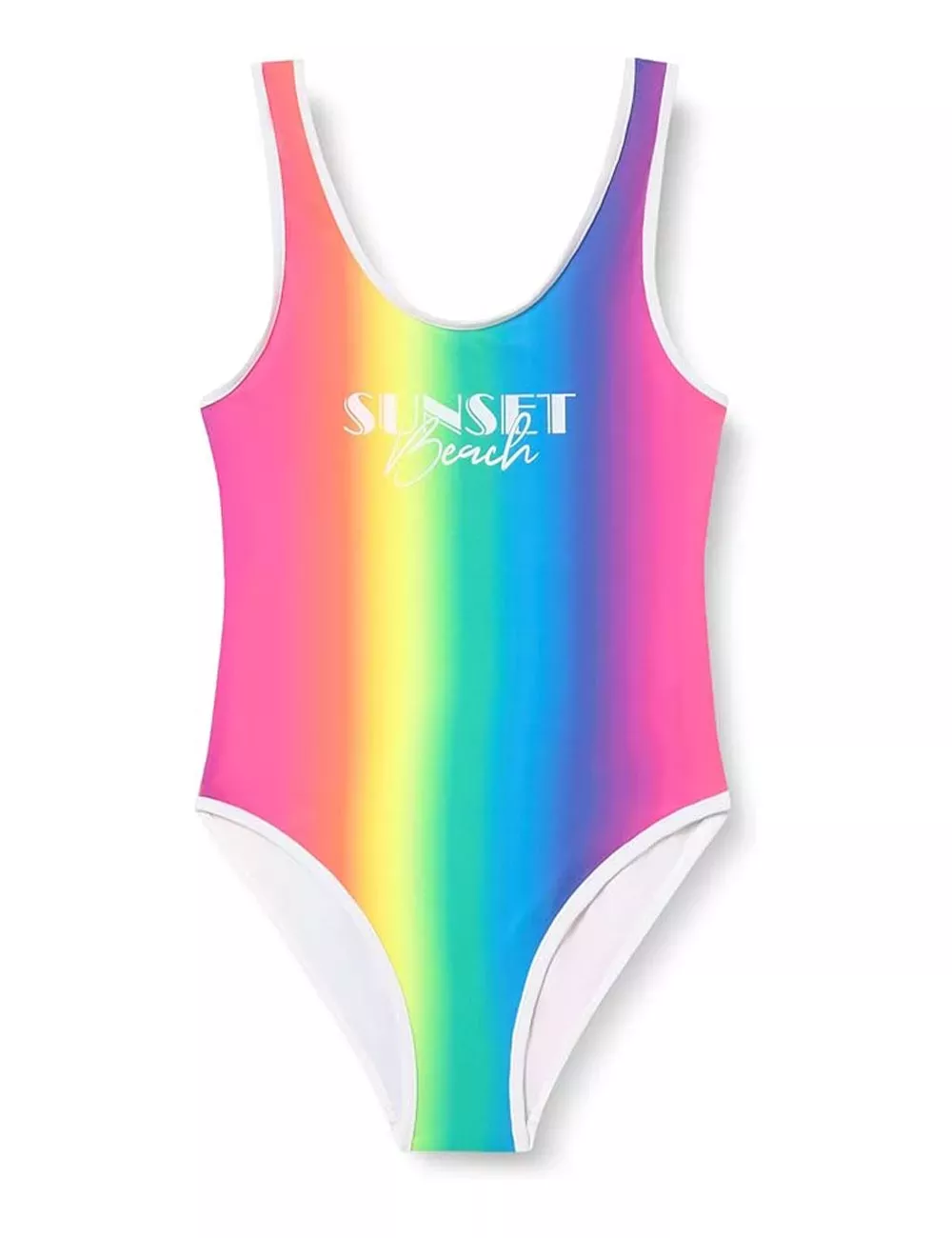Maillot de bain fille 1 pièce arc en ciel - 6 à 16 ans