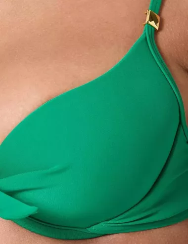 Bikini 2 pièces vert haut à armatures et culotte classique - du 34 au 50