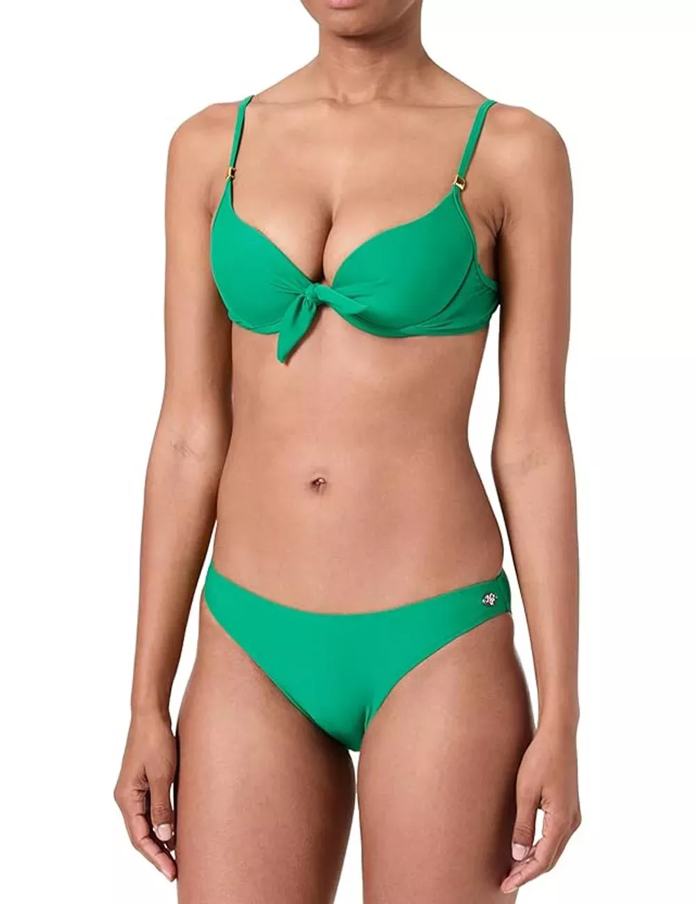 Bikini 2 pièces vert haut à armatures et culotte classique - du 34 au 50