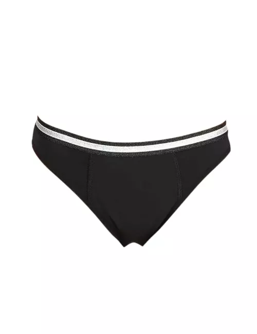 Culotte bain menstruelle ado noire piscine 12-16 ans