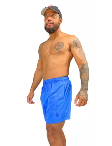 Maillot de bain homme bleu effet étoile de mer du S au XXL