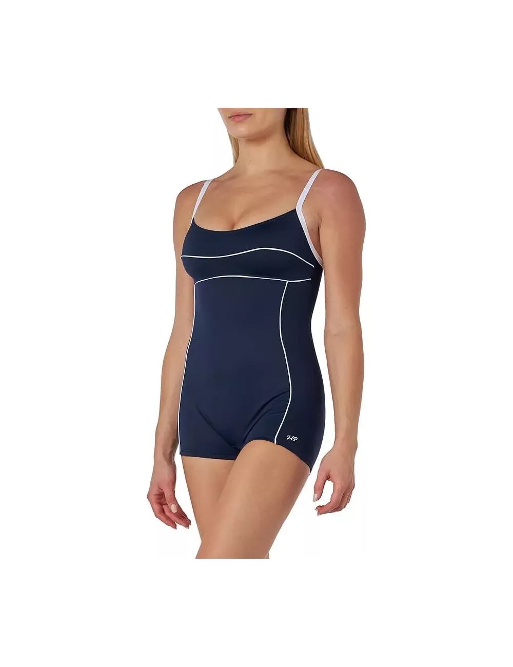 Combishort de bain femme bleu marine – confort et maintien