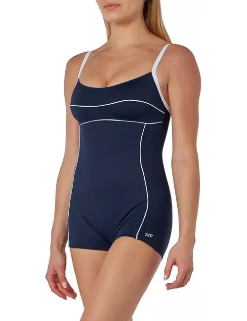 Combishort de bain femme bleu marine – confort et maintien