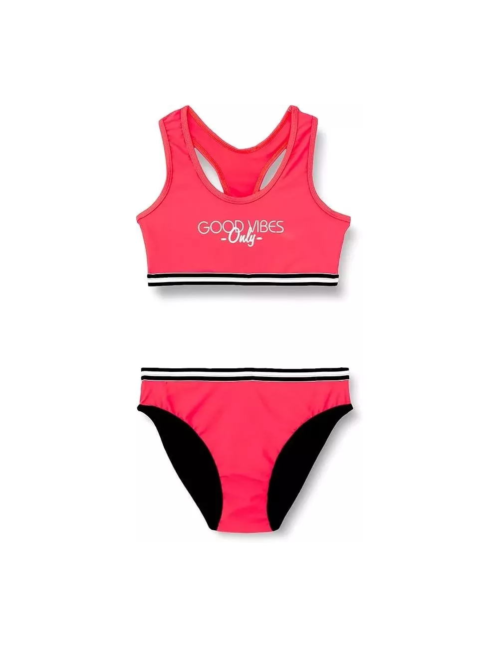 Maillot de bain menstruel ado rose fluo 2 pièces – 12, 14 et 16 ans