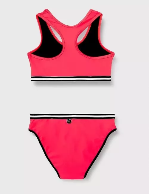 Maillot de bain menstruel ado rose fluo 2 pièces – 12, 14 et 16 ans