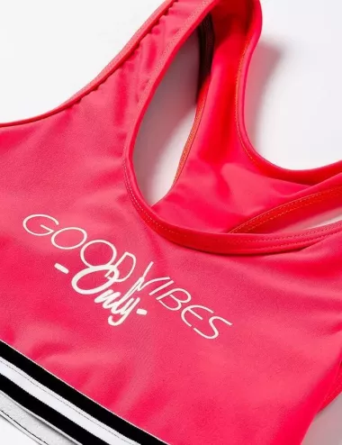 Maillot de bain menstruel ado rose fluo 2 pièces – 12, 14 et 16 ans