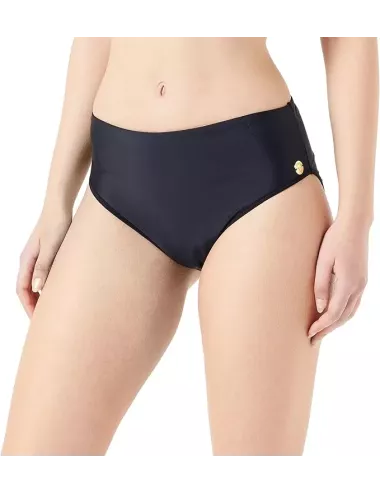 Culotte de bain menstruelle femme noire taille haute