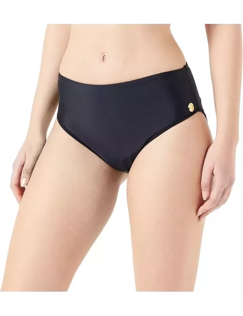 Culotte de bain menstruelle femme noire taille haute