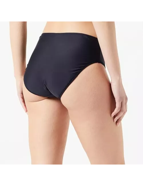 Culotte de bain menstruelle femme noire taille haute