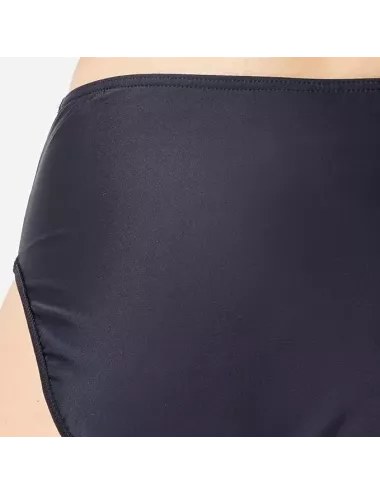 Culotte de bain menstruelle femme noire taille haute