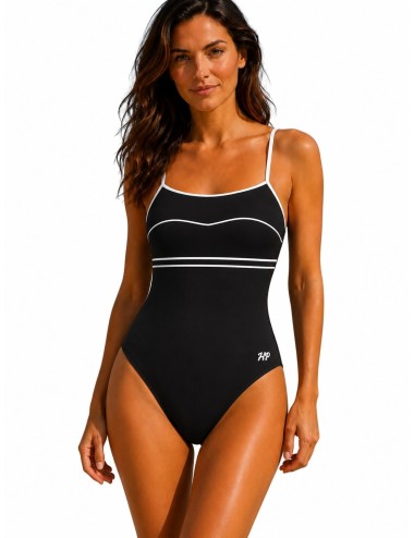 Maillot de bain une pièce noir femme | Haute Pression