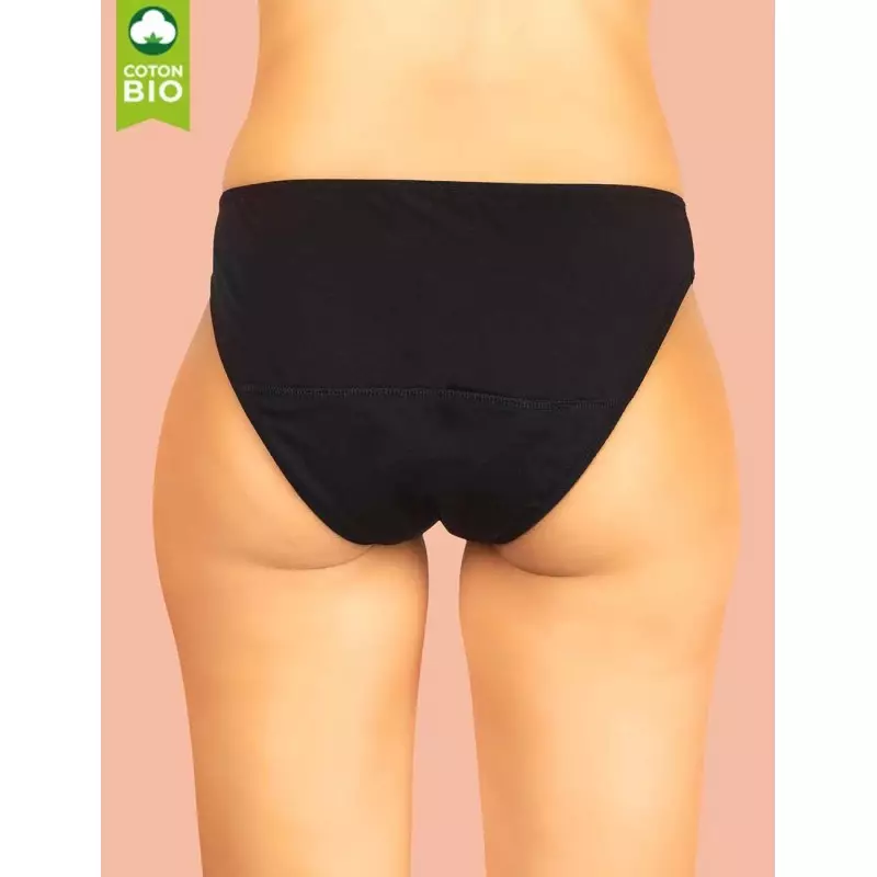 Culotte menstruelle ado flux abondant en coton bio Eglantine