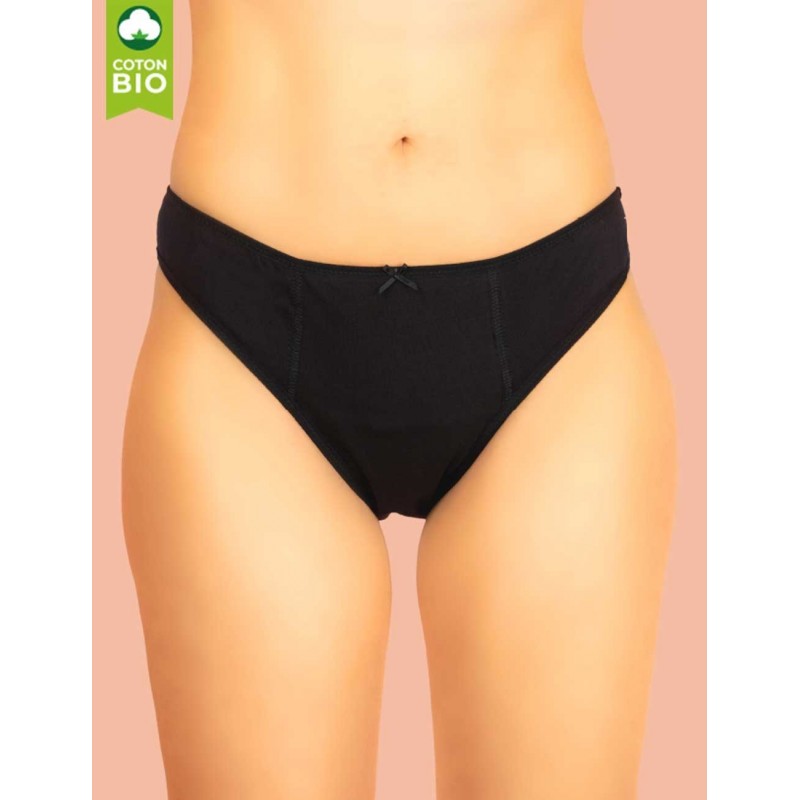 Culotte menstruelle brésilienne flux léger en coton bio Iris