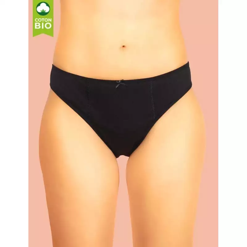 Culotte menstruelle flux léger en coton bio Pensée